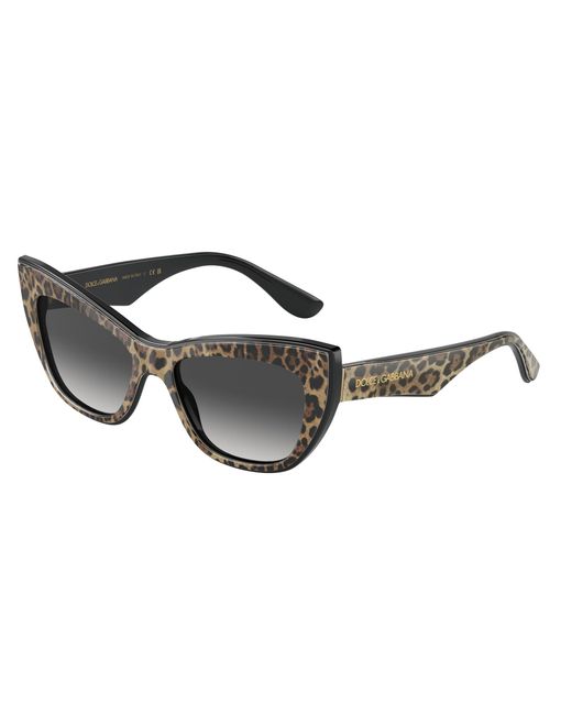 Dolce & Gabbana Black Dg4417 31638G Sunglasses Acetate Cat Eye Normal Shaded