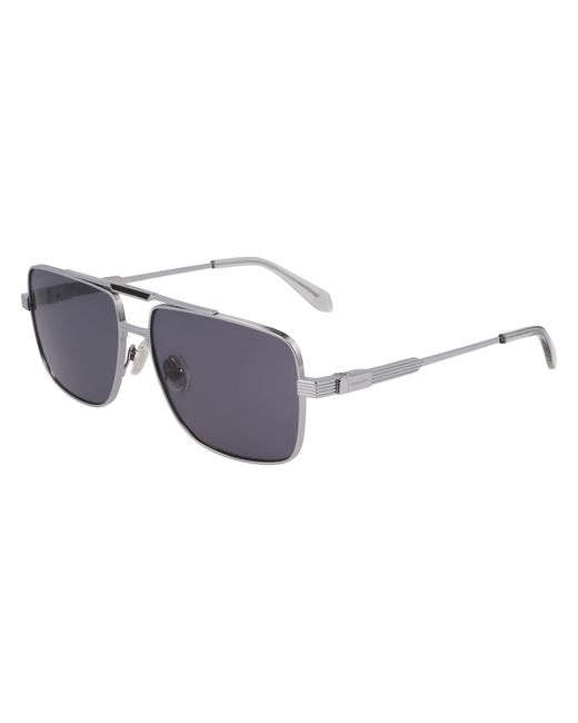 Ferragamo Black Sf318Sp 021 Sunglasses Titanium Squared Normal for men