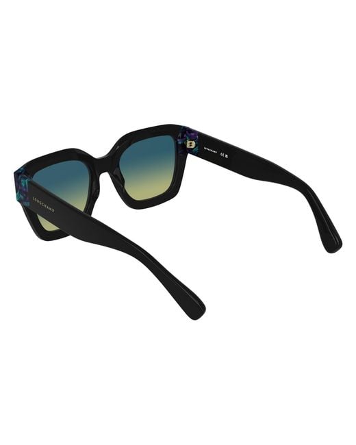 Longchamp Black Lo771S 007 Sunglasses Acetate Light Squared Normal Nuanced