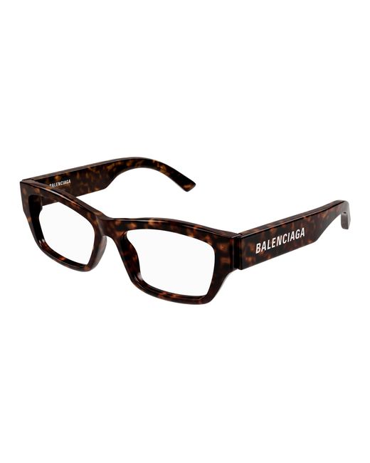 Balenciaga Black Bb0377O 002 Optical Frames Acetate Transparent Squared for men