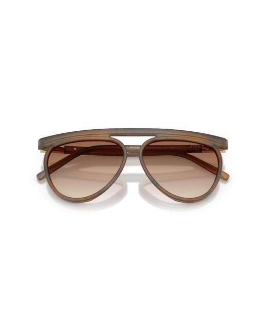 Giorgio Armani Black Ar8262 642913 Sunglasses Acetate Pilot Normal Nuanced