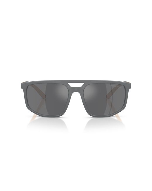 Emporio Armani Black Ea4248U 62616G Sunglasses Injected Pilot Mirrored for men