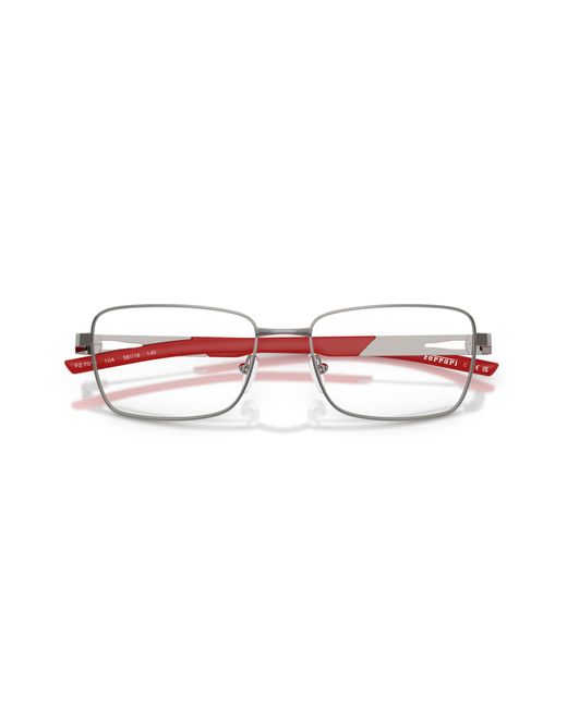 FERRARI SCUDERIA Black Fz7010 104 Optical Frames Metal Squared Normal for men