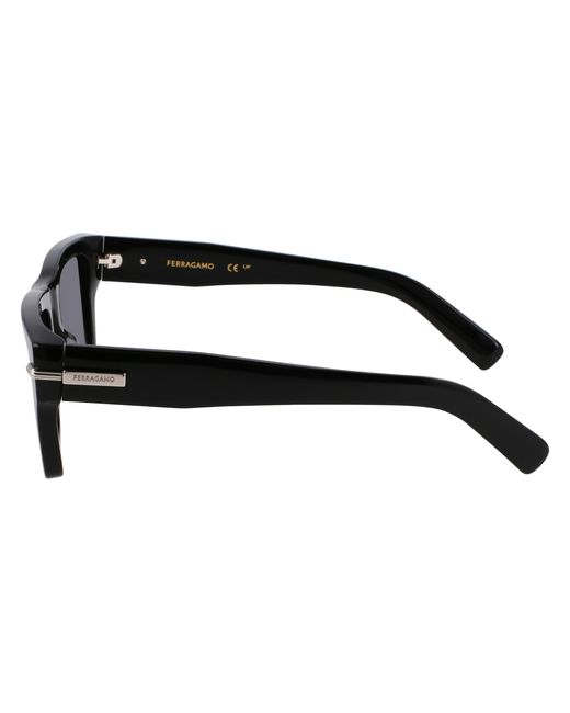 Ferragamo Black Sf2033S 001 Sunglasses Acetate Squared Normal for men