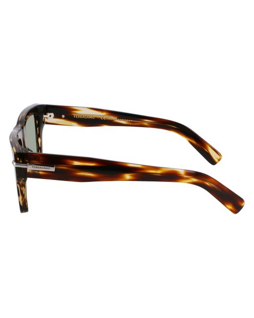 Ferragamo Black Sf2033S 216 Sunglasses Acetate Squared Normal for men