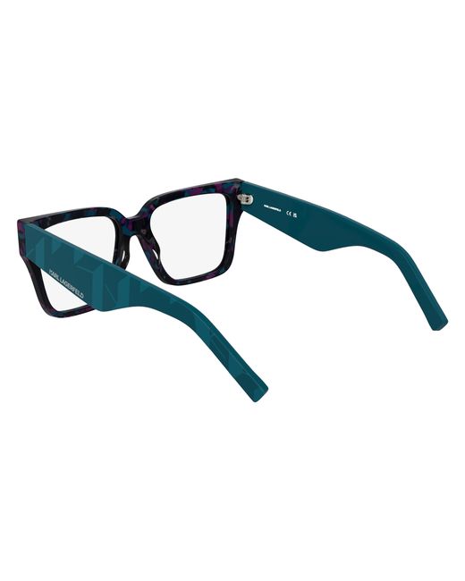 Karl Lagerfeld Black Kl6201 434 Optical Frames Acetate Squared Normal