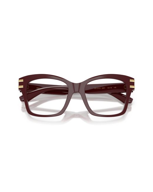 Dolce & Gabbana Black Dg3419 501 Optical Frames Acetate Squared Normal