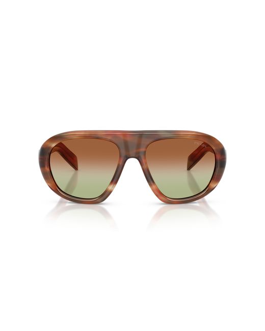Prada Black Pr C05S 24G70T Sunglasses Acetate Geometric Normal Nuanced