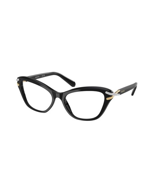 Swarovski Black Sk2031 1026 Optical Frames Acetate Cat Eye Normal