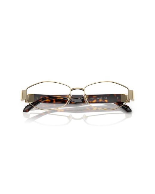 Versace Black Ve1298 1252 Optical Frames Metal Geometric Normal