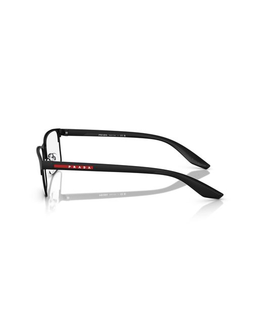 Prada Linea Rossa Black Ps 50Pv 1Bo1O1 Optical Frames Steel Squared Normal for men