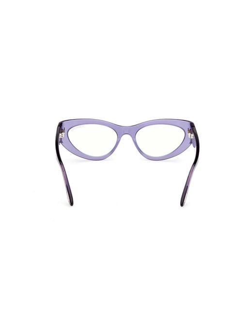 Tom Ford Black Ft6134-B 081 Optical Frames Acetate Cat Eye Normal