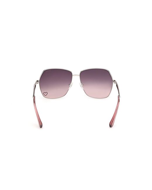 Guess Black Gu00309 10B Sunglasses Metal Smoke Butterfly Normal