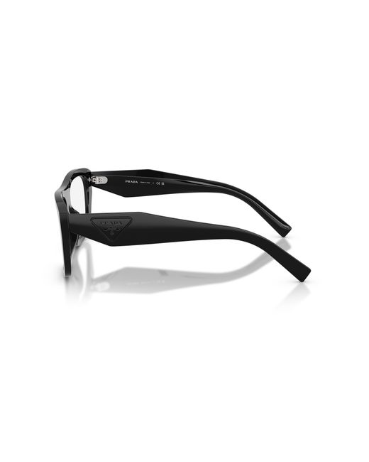 Prada Black Pr D07Vu 16K1O1 Optical Frames Acetate Transparent Squared Normal