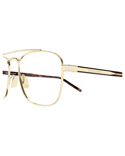 Saint Laurent Black Sl 665 Opt 003 Optical Frames Metal Transparent Pilot