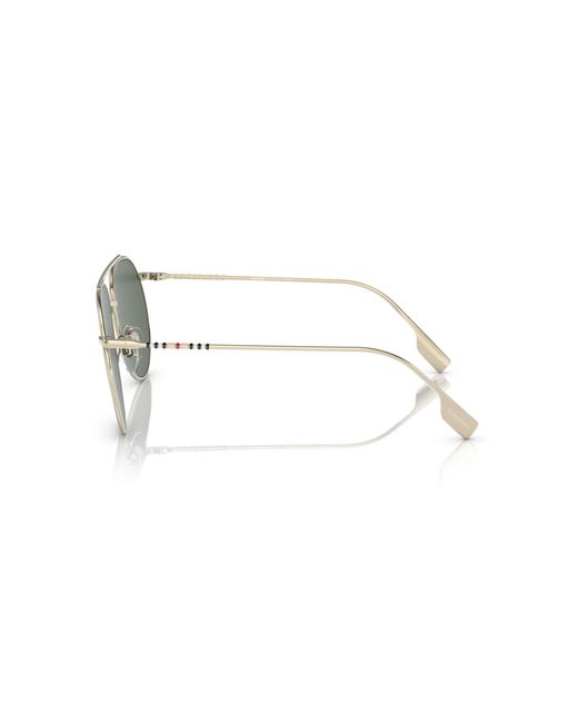 Burberry Green Be3138 110971 Sunglasses Metal Pilot