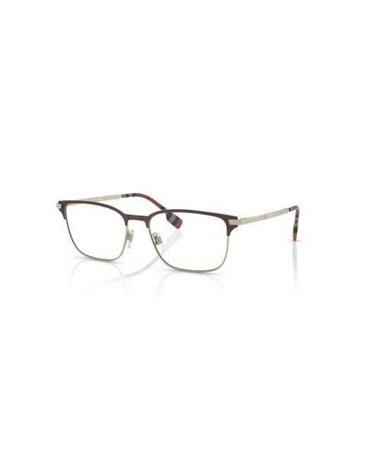 Burberry Black Be1372 1109 Optical Frames Metal Geometric for men