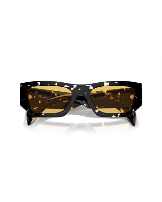 Prada Black Pr A01S 15O10C Sunglasses Acetate Pillow Normal