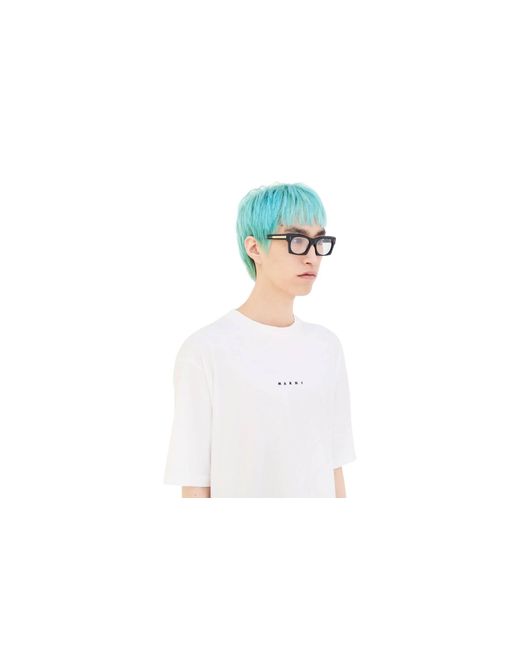Marni Black Zfz Edku Optical Optical Frames Acetate Squared