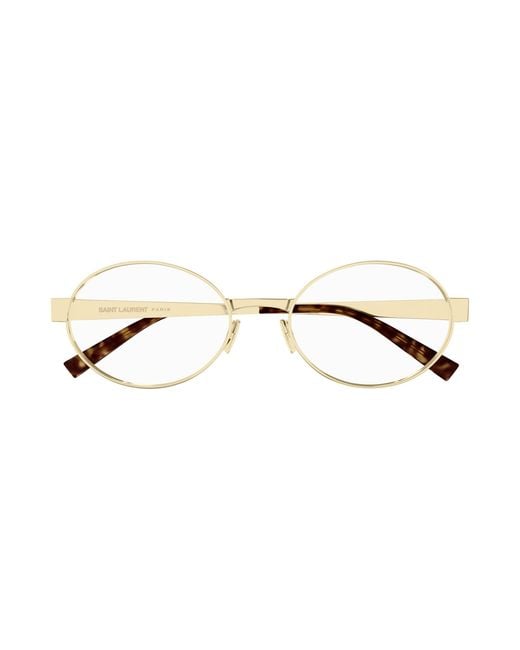 Saint Laurent Black Sl 692 Opt 002 Optical Frames Metal Transparent Round
