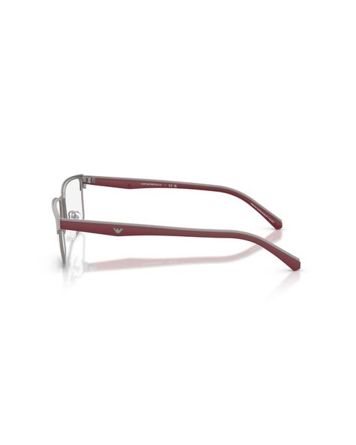 Emporio Armani Black Ea1175 3032 Optical Frames Metal Squared Normal for men