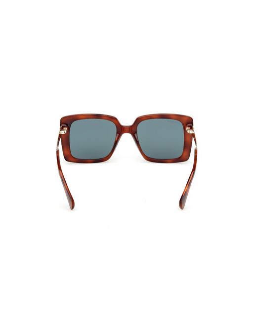 MAX&Co. Black Mo0134 53N Sunglasses Injected Squared Normal
