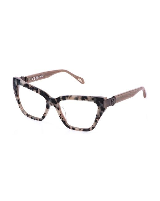 Just Cavalli Black Vjc162 07Hg Optical Frames Acetate Cat Eye