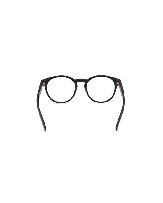 Timberland Black Tb50101 020 Optical Frames Injected Round Normal