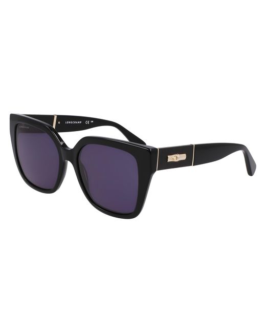 Longchamp Black Lo754Sl 001 Sunglasses Acetate Butterfly Normal Normal