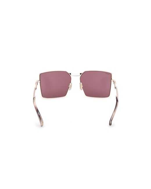 Max Mara Black Mm0135 Miller-3 28Y Sunglasses Metal Squared Normal