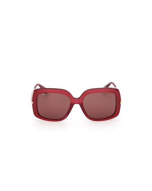 Max Mara Red Mm0195 69S Sunglasses Acetate Round Normal