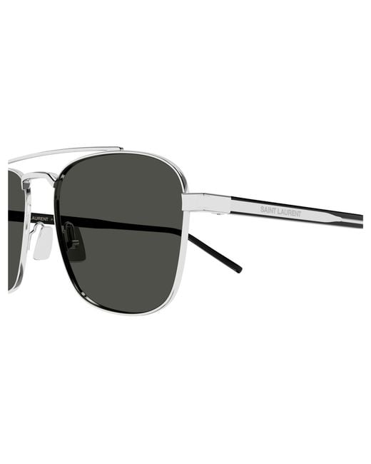 Saint Laurent Black Sl 665 002 Sunglasses Metal Pilot