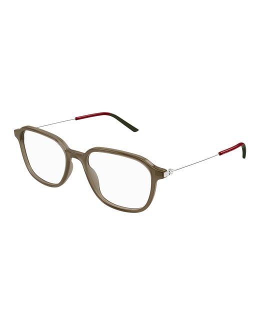 Gucci Black Gg1576O 004 Optical Frames Acetate Transparent Squared for men
