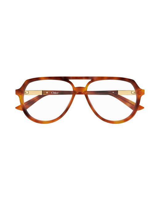 Chloé Black Ch0366O 002 Optical Frames Acetate Transparent Pilot