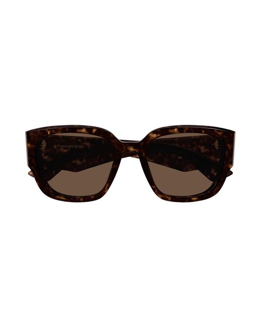 McQueen Black Am0468S 002 Sunglasses Acetate Squared