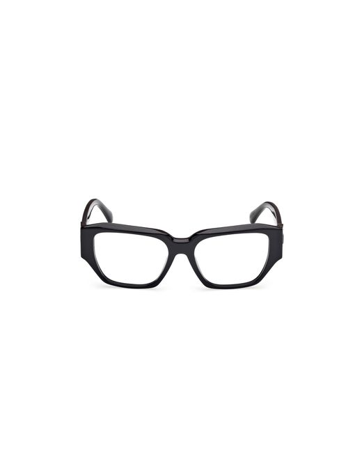 Max Mara Black Mm5182 001 Optical Frames Acetate Round Normal