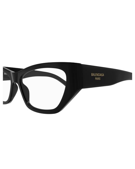 Balenciaga Black Bb0372O 001 Optical Frames Acetate Transparent Cat Eye