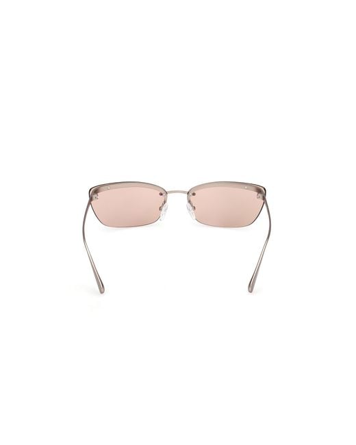 MAX&Co. Black Mo0150 38G Sunglasses Metal Butterfly Normal