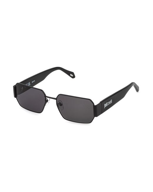 Just Cavalli Black Sjc199 530 Sunglasses Metal Smoke Geometric Normal