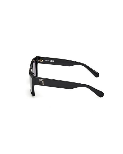 MAX&Co. Black Mo0132 01A Sunglasses Acetate Smoke Squared Normal