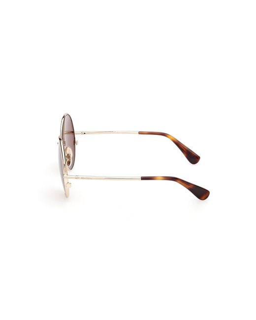 Max Mara Black Mm0191 32E Sunglasses Metal Round Normal