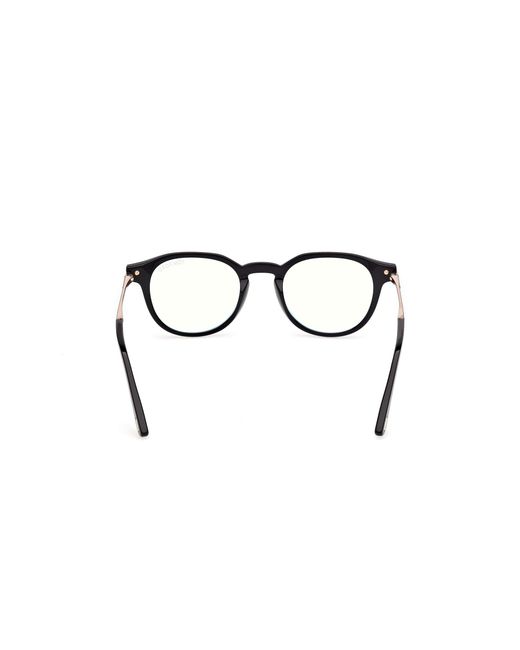Tom Ford Black Ft6125-B 001 Optical Frames Acetate Round Normal for men