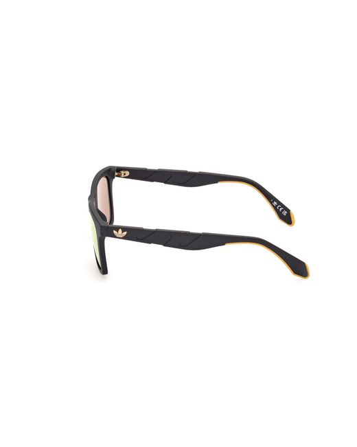Adidas Black Or0101 02G Sunglasses Injected Squared Normal Mirror