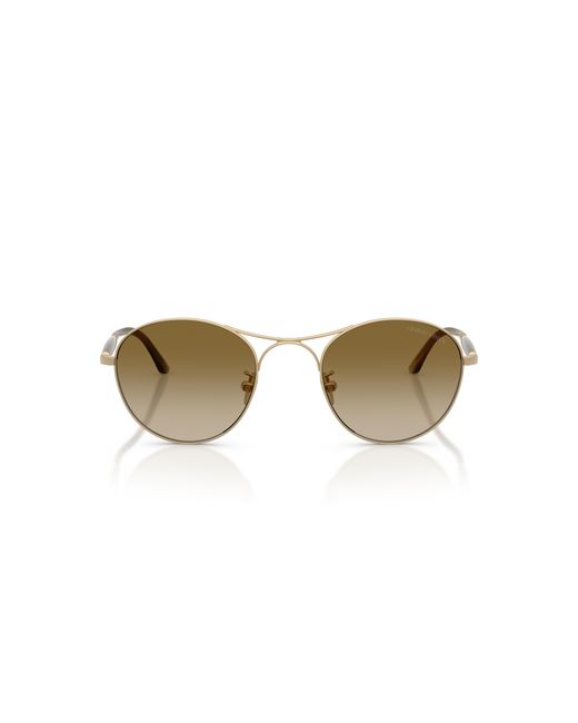 Giorgio Armani Black Ar6177 341713 Sunglasses Steel Round Normal Shaded for men