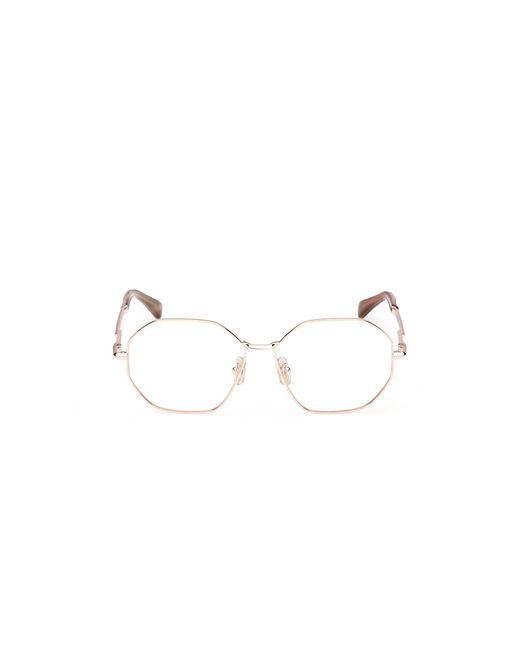 Max Mara Black Mm5207 033 Optical Frames Metal Geometric Normal