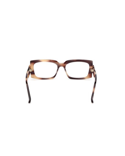 Max Mara Black Mm5189 047 Optical Frames Acetate Squared Normal