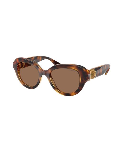 Swarovski Black Sk6037 100273 Sunglasses Injected Round Normal