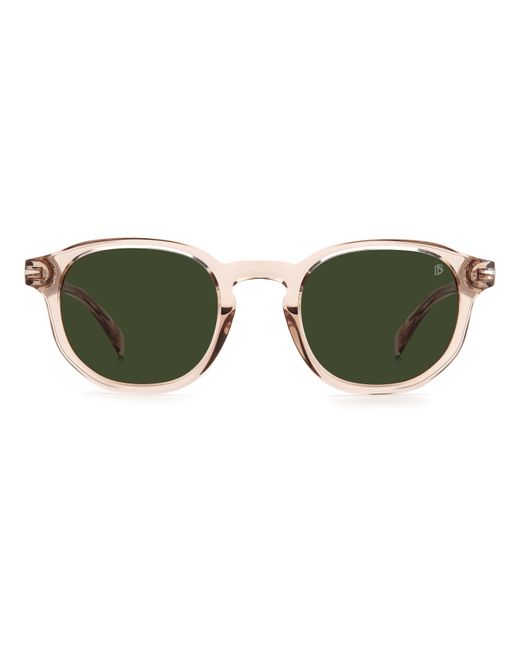 David Beckham Green Db 1007/S 79U/Qt Sunglasses Acetate Round for men