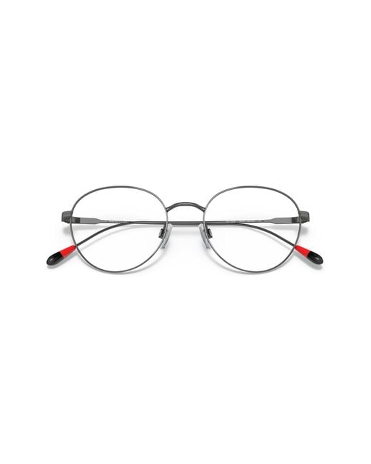 Polo Ralph Lauren Black Ph1208 9157 Optical Frames Metal Round Normal for men