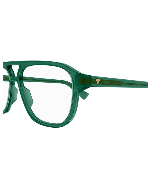 Bottega Veneta Black Bv1294O 003 Optical Frames Acetate Transparent Pilot for men